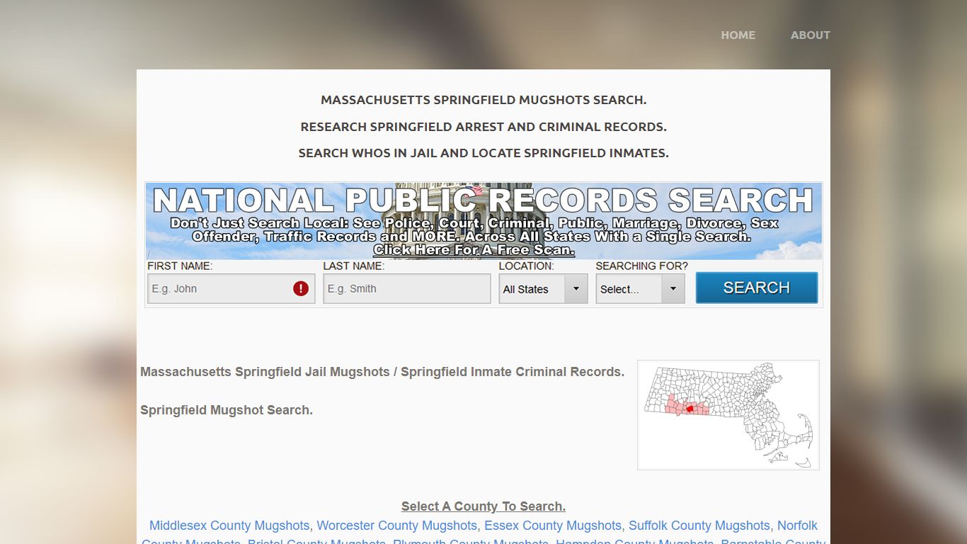 Search Springfield Massachusetts Mugshots, Find Inmates and Who's In ...